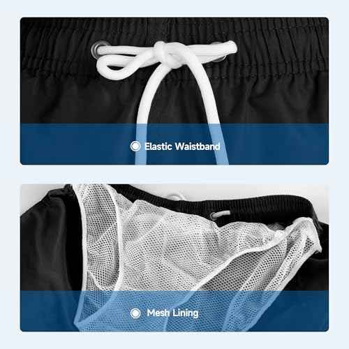Mens Swim Trunks Swim Shorts Swimwear Quick Dry 7¡¯¡¯ Swimming Trunks with Mesh Lining