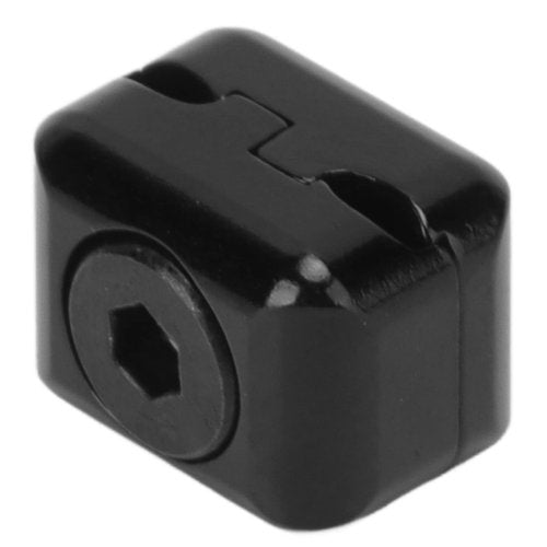 Rest Cable Clamp Buckle Metal Fastener Clip Archery Bowstring Adjustment Knob for Compound Bow Drop Away (Black)