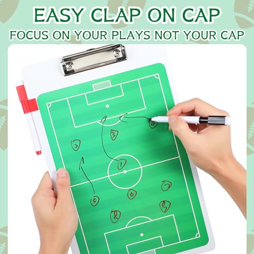 Magnetic Dry Erase Markers for Coaches Clipboards - 12 Pack