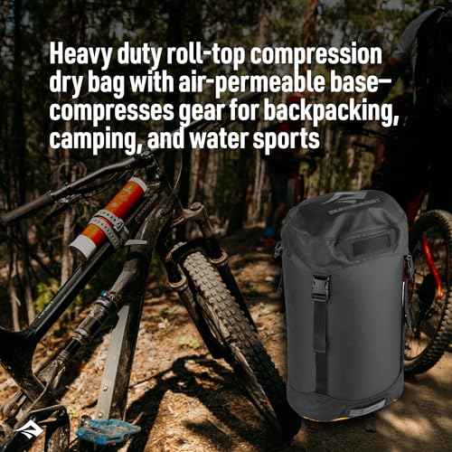 Sea to Summit eVac Heavy Duty Compression Dry Bag, Waterproof Dry Storage, 8 Liter