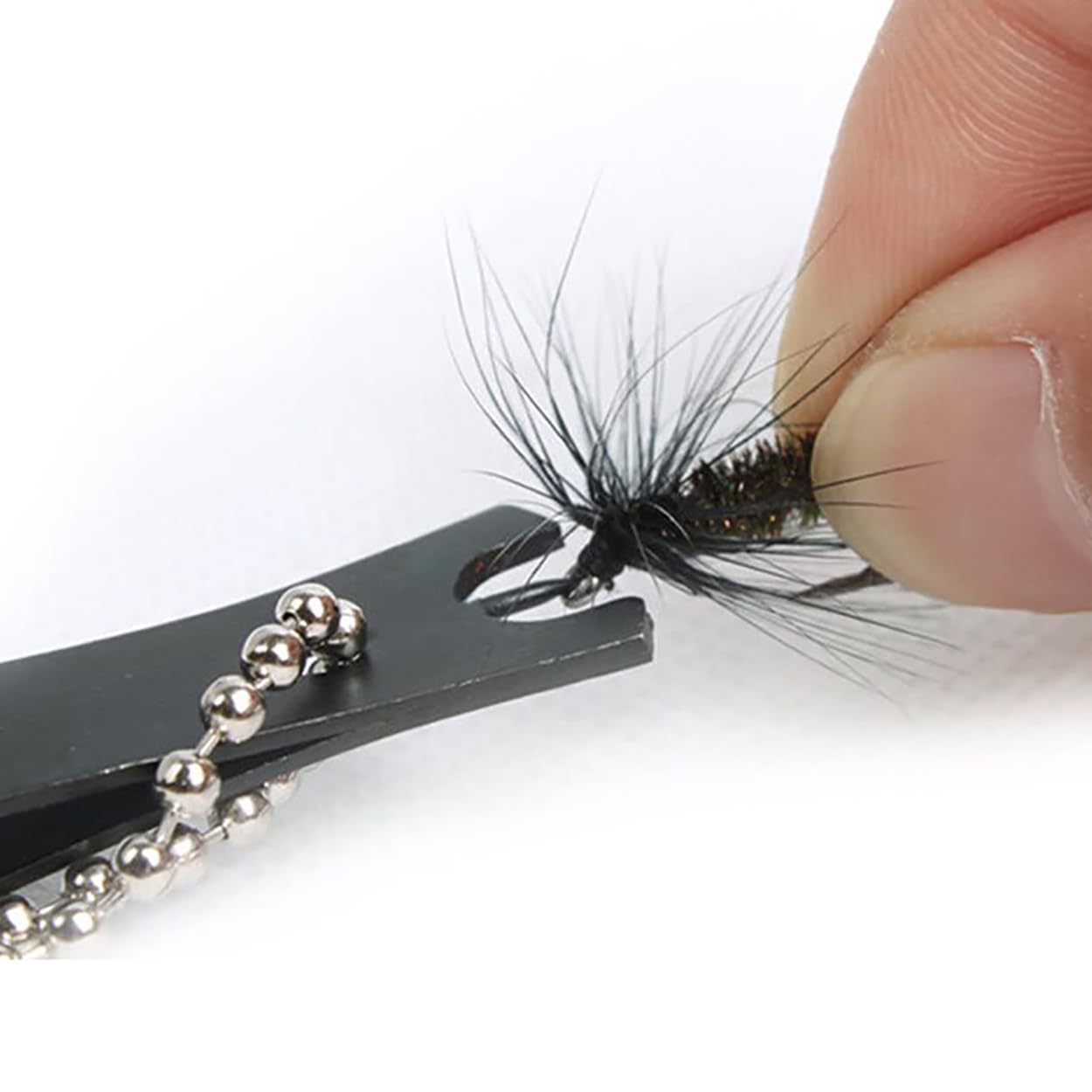 Ruiwaer 2PCS Black Stainless Steel Fishing Line Clipper Fishing Line Nipper Cutter Clipper with Hook Eye Cleaner Pin Fishing Stainless Steel Tool Black Fishing Nipper Line Cutter Cutting Tool