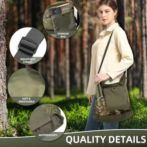 Mushroom Foraging Bag - Foraging Kit with Mesh Bag & Knife - 1 Pack