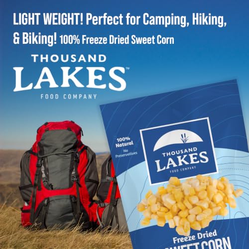 Freeze Dried Sweet Corn 2-Pack - 3.6 oz Each, No Additives, Healthy Snack