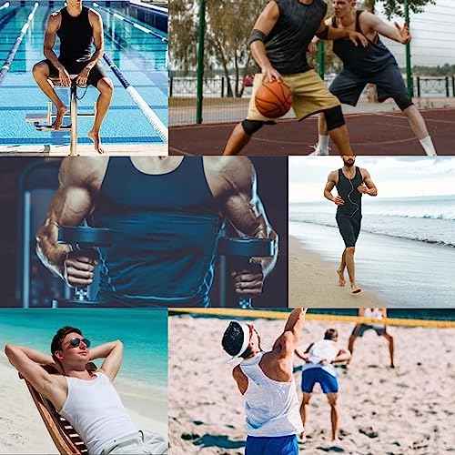 Men's Tank Top Compression Shirts Athletic Workout Sleeveless Shirts Fit Slimming Body Shaper Vests Shapewear