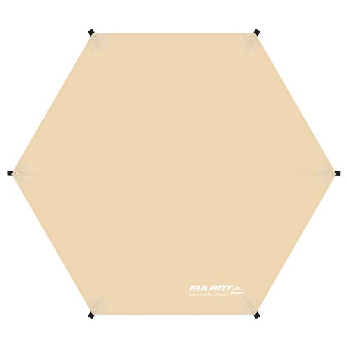 EULANT Hexagonal Tent Footprint for Camping,4-6 Person Waterproof Tent Ground Sheet Mat for Camping Hiking Picnic Backpacking(10.82ft X 9.38ft)
