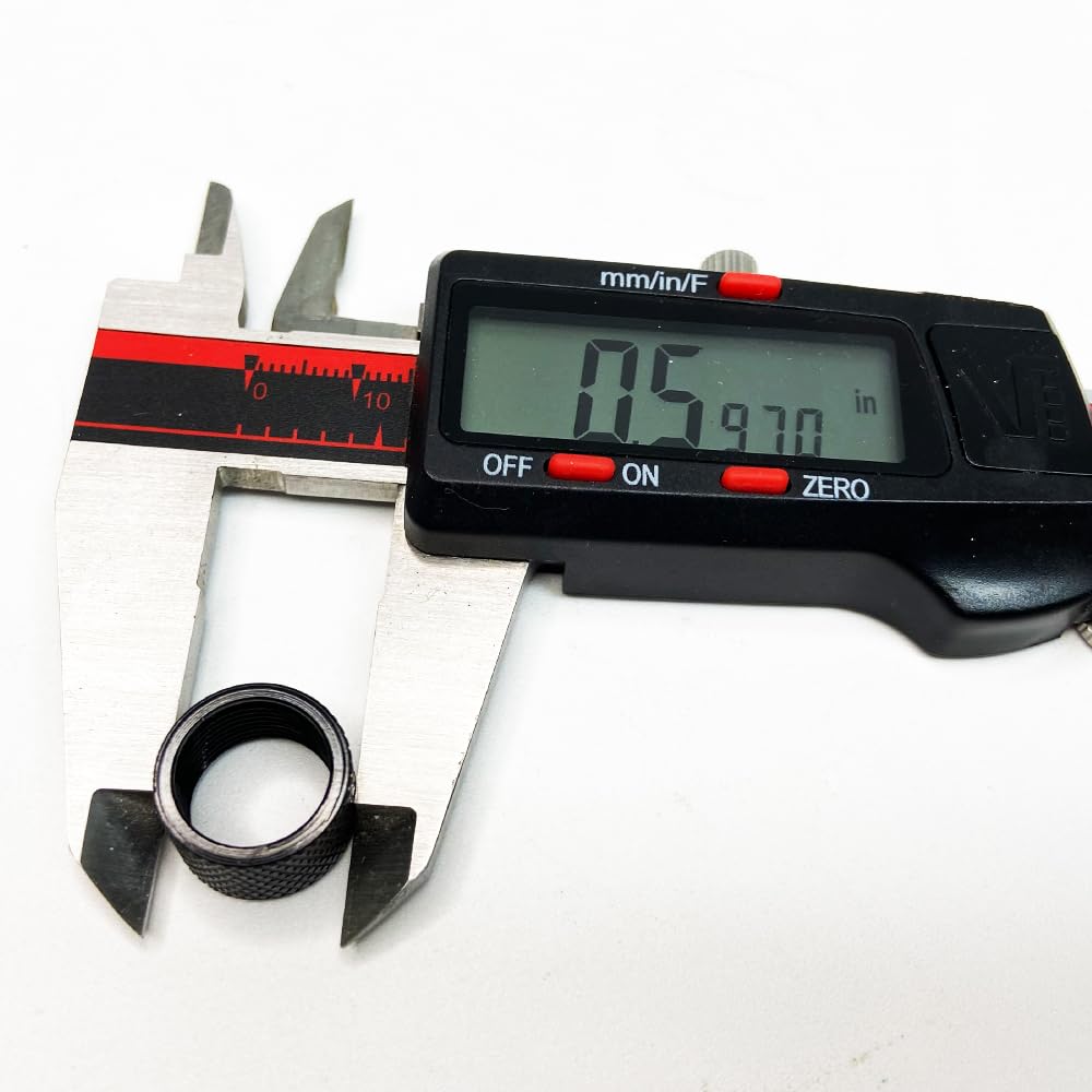 1/2x28 Thread Protector with Crush Washer for 22LR (Black)