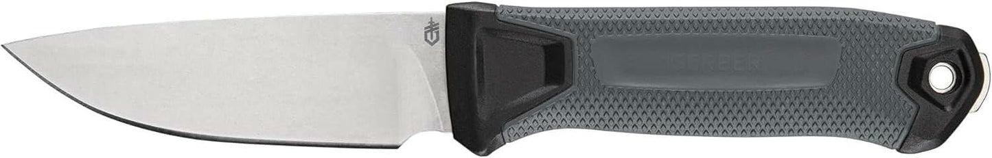 Gerber Gear StrongArm Knife - Fixed Blade - Tactical Knife for Survival Gear - Full Tang, 420HC Steel Blade - Camping Survival Knife - Made in USA - Plain edge, Coyote Brown