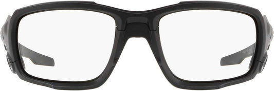 OO9329 SI Ballistic Shocktube Sunglasses, Matte Black/Clear, 61 mm