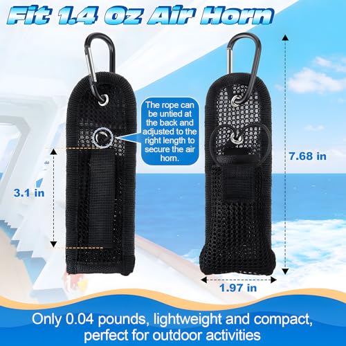 Outdoor Dog Walking Air Horn Holder with Hook & Loop - 2 Pack