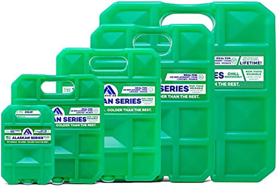 Arctic Ice Alaskan Series Reusable Ice Pack - Long-Lasting, Freezes at 32°F for Food & Drinks