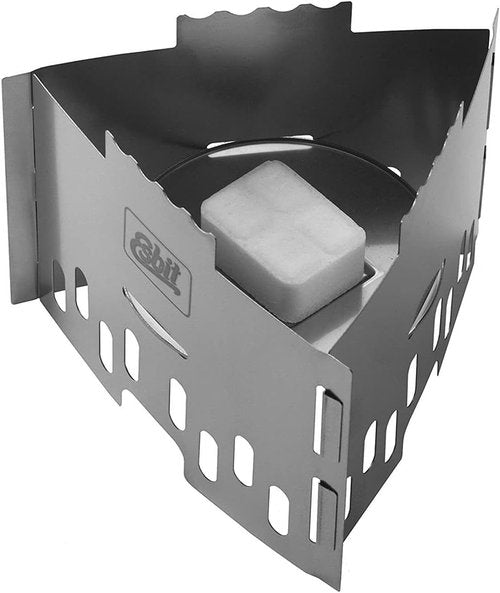 Esbit Ultralight Folding Stainless Steel Pot Stand with Tray for Alcohol or Solid Fuel Stoves