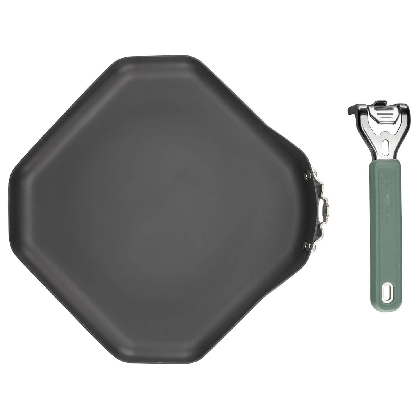 Gerber Gear ComplEAT Griddle - Portable, Nonstick Outdoor Camping Griddle - Premium Camping Cookware - Features Detachable Handle
