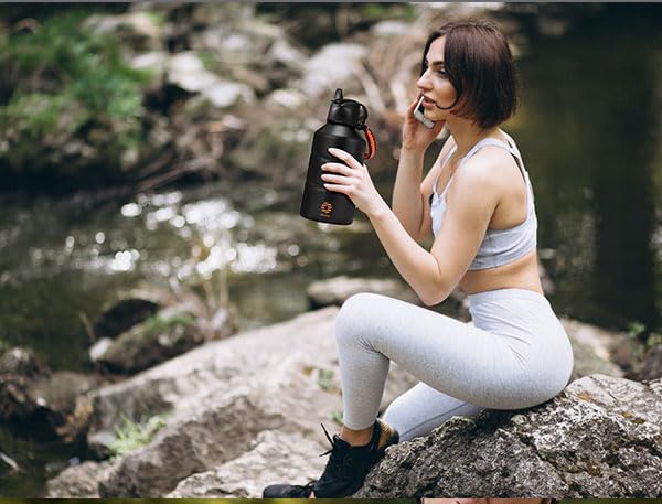 Fjbottle 1 Replacement Straw Lid for 14oz/20oz/27oz/34oz/50oz/64oz Water Bottles