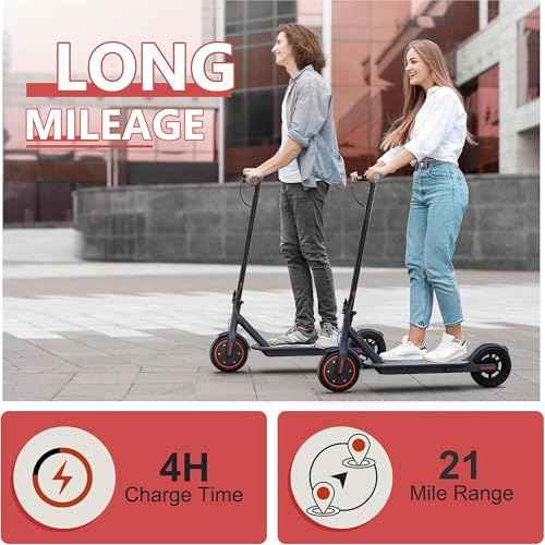 MAXSHOT Electric Scooter for Adults, 8.5/10/14" Tires, 19/22Mph, 350W/500W Motor, 21-28 Miles Range, Folding E-Scooter with Dual Suspension,APP(V1/SPRO/MAX/PRO/X1/X1PRO/PR)