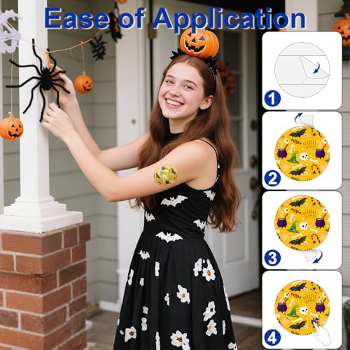 HONYOU 15Pack Libre 3 Sensor Covers Waterproof, 15 Days Long Stay Libre 3 Plus Protective Festive Print Pattern CGM Adhesive Patches Without Hole, Hypoallergenic & Latex-Free, Sweatproof