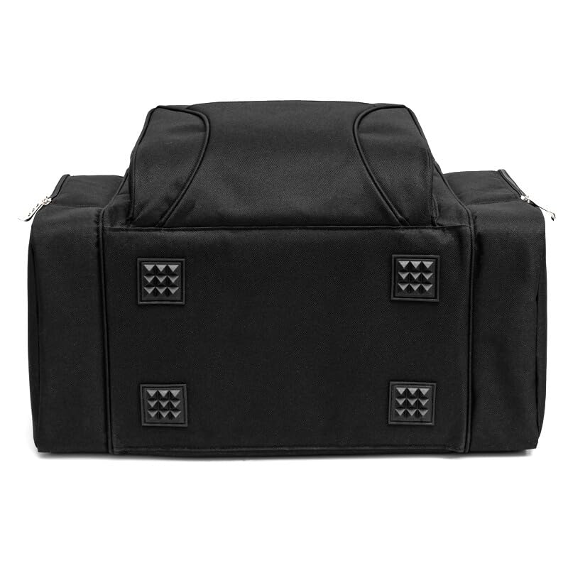 Extra Large Cooler Bag (15x12.5x9 in) with Leakproof Hard Liner. Two Insulated Compartment, Heavy Duty Fabric, Thick Insulation, Reinforced Stiches, Multiple Pockets, Durable Zipper.