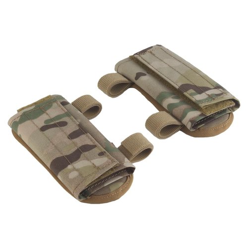 CMAIR4U Tactical Vest Shoulder Strap Pad 2 Pack, Plate Carrier Shoulder Cushion Pads with Soft Mesh for Airsoft Gear (CP)