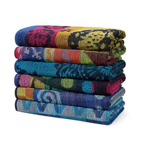 Ben Kaufman Terry Beach & Pool Towel - Absorbent & Fast Drying - Oversized Soft Cotton Towel for Swimming & Travel - Essential for Beach & Pool with Vibrant Colors - 30" x 60" - 6 Pack