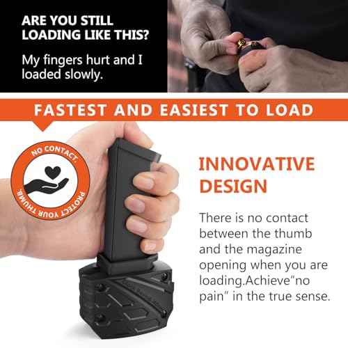 Ludex Magazine Speed Loader for Glock 9mm/.40.Fits Glock 17,18,19,22,23,24,26,27,34,35,45 and 47