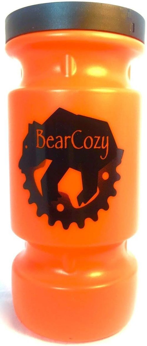 Bear Spray Water Bottle Mount for Bikes - Fits 225g (7.9oz) - Orange