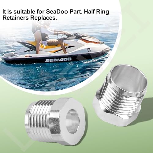 White Aluminum Steering Reverse Cable Lock Nut Kit for Sea-Doo Watercraft