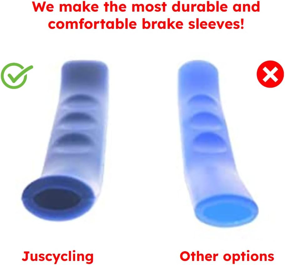 Anti-Slip Shock-Absorbing and Comfortable Brake Handle Silicone Sleeve Universal Brake Lever Protection Cover for Road Bike and MTB，2 Pairs (Yellow)