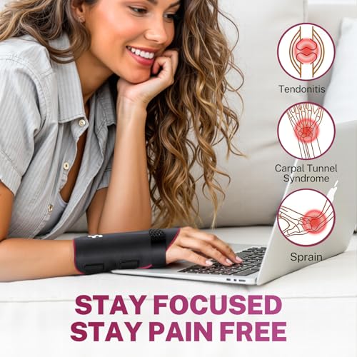 Ultra Thin Carpal Tunnel Wrist Brace, Breathable Yoga Fabric with S-Splints for Pain Relief, Tendonitis, Typing & Sleeping, Injury Recovery (Right Hand, M)