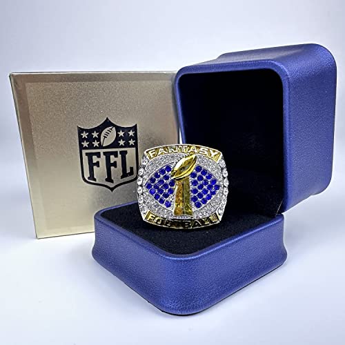 Fantasy Football Championship Ring – League Winner Ring, 10-Pack