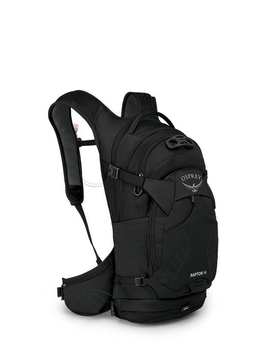 Osprey Raptor 14L Men's Biking Backpack with Hydraulics Reservoir, Black
