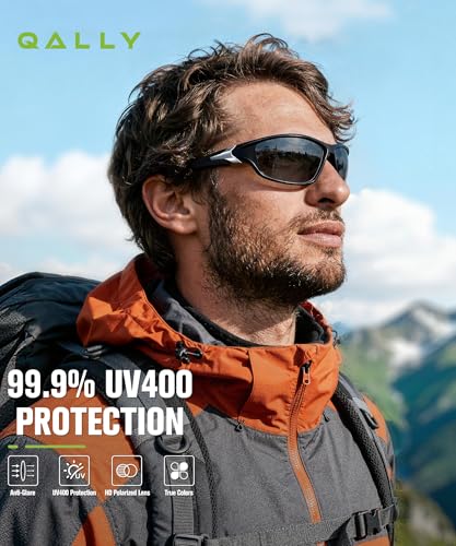 Polarized Sports Sunglasses for Men UV400 for Cycling Running Fishing