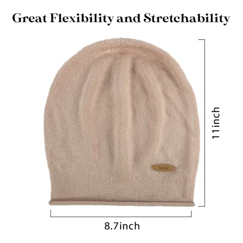 Slouchy Knit Beanie Hats for Women Winter Warm Cashmere Knitted Wool Hats Soft Ski Cap Ladies Beanies Chemo Hat