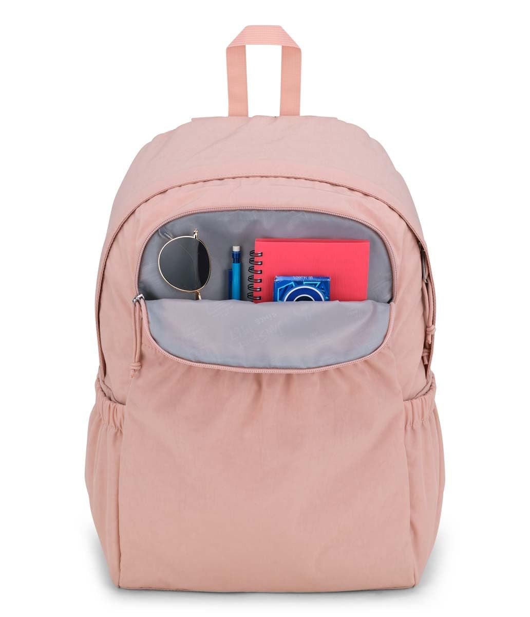 JanSport Slouch Pack - Fully Padded Back Panel - Comfortable and Ideal Storage - Misty Rose