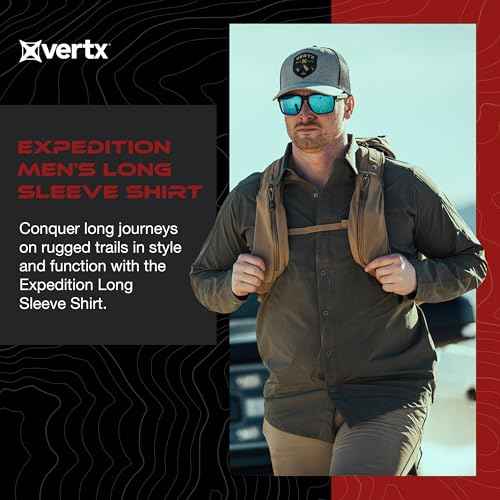 Vertx Expedition Men's Long Sleeve Shirt, Tactical, CCW Compatible, with Sun Protection