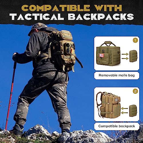 Maelstrom Tactical Lunch Box 15L Khaki with Detachable MOLLE Bag