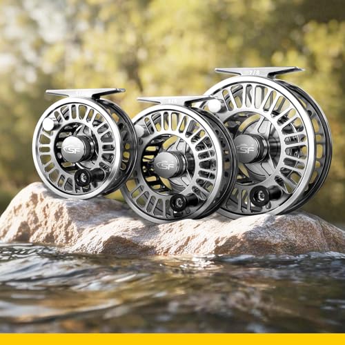 Fly Fishing Reel CNC Aluminum Mid Arbor Lightweight Saltwater Durable