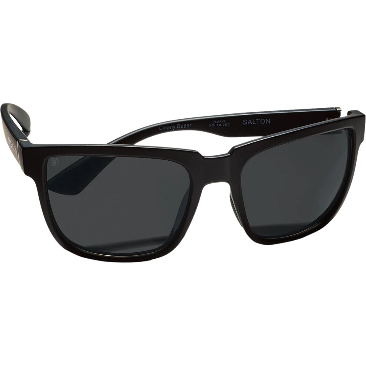 Kaenon Mens Salton Square Polarized Sunglasses (Matte Black, Grey 12%)