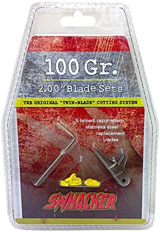 Swhacker 100 Grain 2in Replacement Blades - 6 Pack