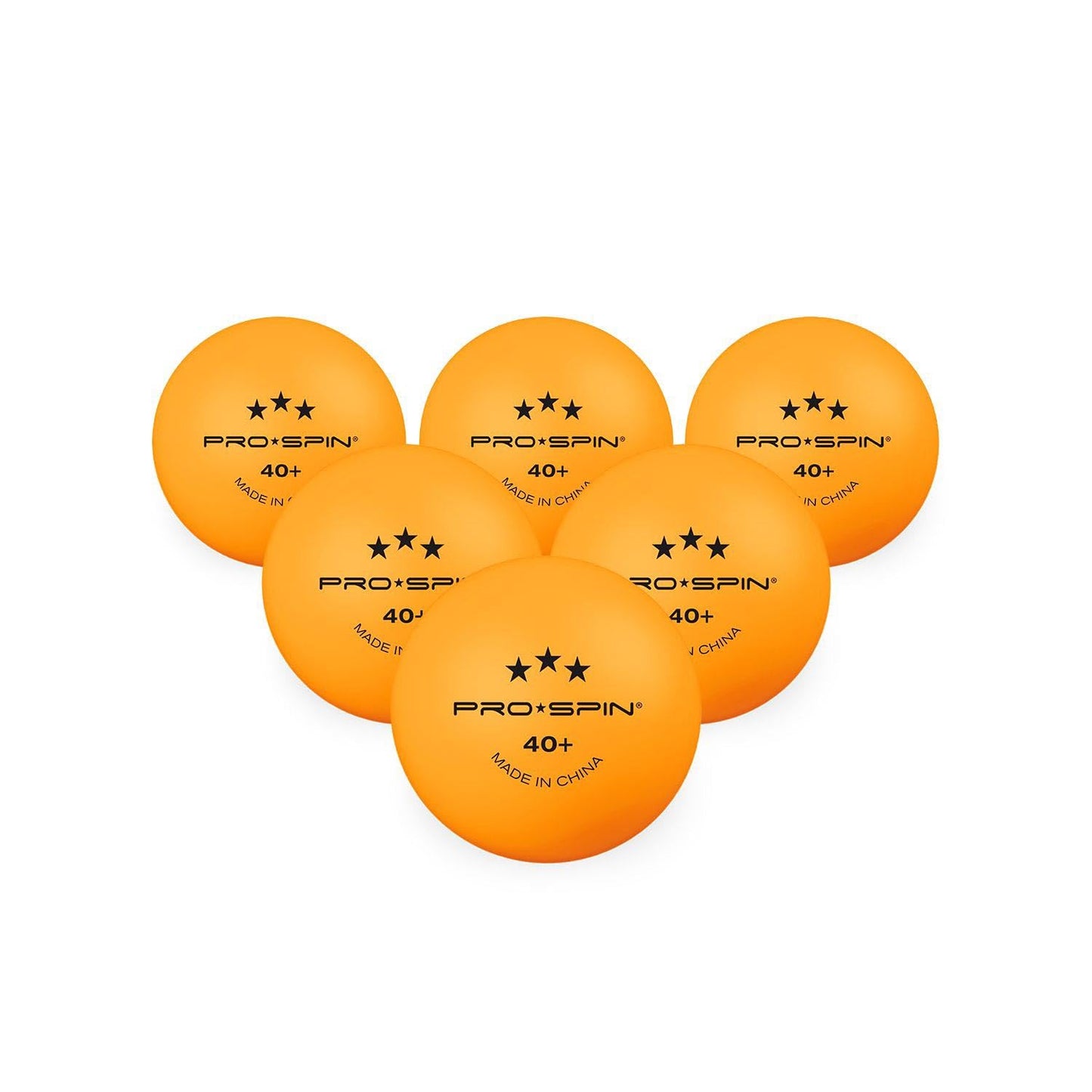 PRO-SPIN Ping Pong Balls - 3-Star Premium Orange Table Tennis Balls | High-Performance 40+ ABS Professional Quality | Ultimate Durability for Indoor & Outdoor Ping Pong Tables (Pack of 24)
