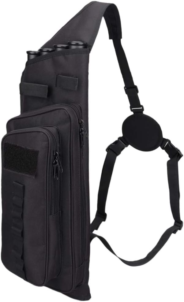 XTACER Multi-Function 4-Tubes Back Field Quiver Training Archery Arrow Quiver for Field Tips Arrows Takedown Bow