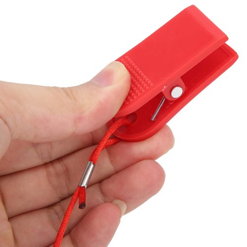 Estink Running Machine Safety Switch, 2Pcs Treadmill Safety Key Universal Running Machine Safety Switch Lock Magnet Treadmill Key Fitness Accessory Rectangle Safety Clip for Home Office