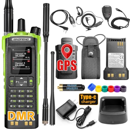 Baofeng DM-32UV DMR Dual-Mode Handheld Radio Light Green - Long Range Walkie Talkie