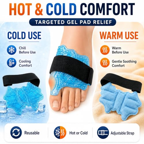 Bunion Corrector Kit for Women & Men with Toe Separator Arch Support Gel Pad - Day & Night Relief, Adjustable Hallux Valgus Splint - Variation 1