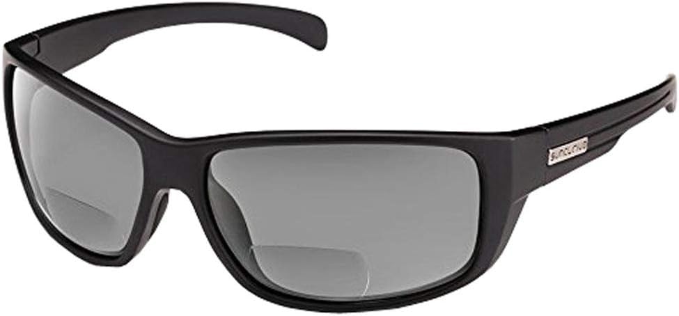 Suncloud Optics Milestone Polarized Readers Sunglasses (Matte Black,Gray Polarized Polycarbonet +2.00)