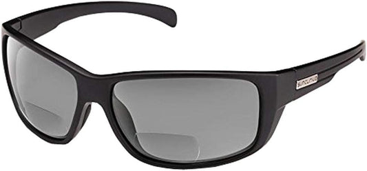 Suncloud Optics Milestone Polarized Readers Sunglasses (Matte Black,Gray Polarized Polycarbonet +2.00)