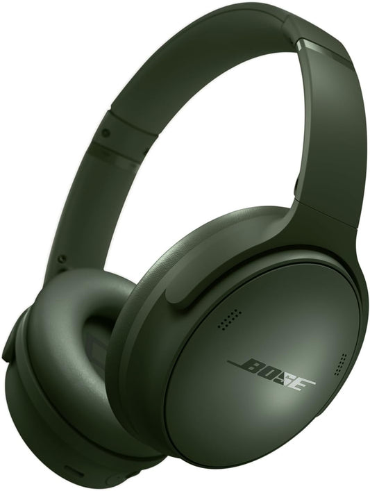 Bose QuietComfort Bluetooth Headphones, Wireless Headphones with Active Over Ear Noise Cancelling and Mic, Deep Bass, Up to 24 Hours of Playtime, Sandstone