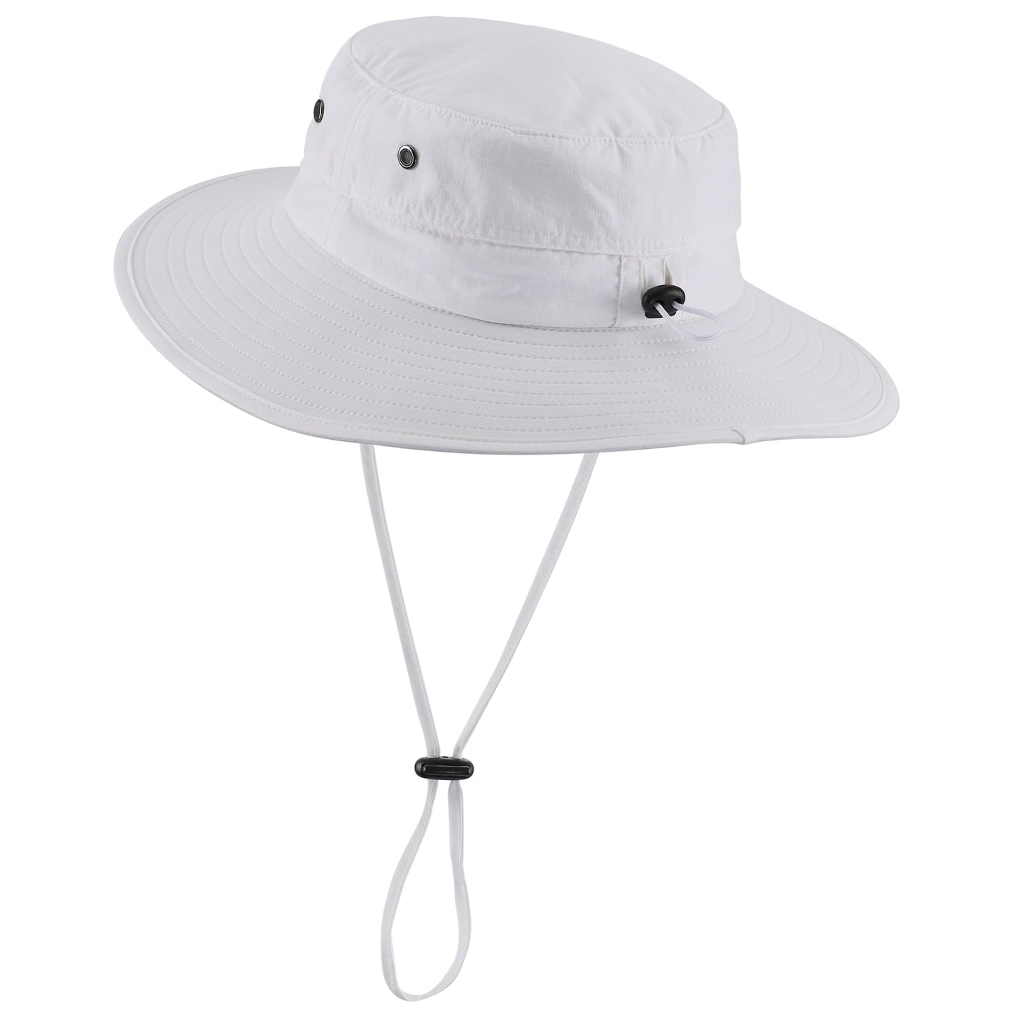Home Prefer UPF50+ Mens Sun Hat Wide Brim Fishing Hat for Men Womens Sun Protection Bucket Hat for Beach Gardening Golf White