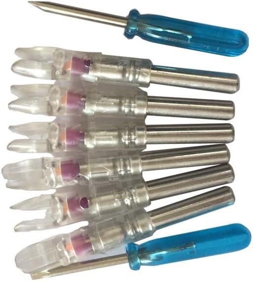 Automatically Lighted Led Nocks for Inner Diameter 6.3 mm Compound Bow Arrows GT Size Pack of 6
