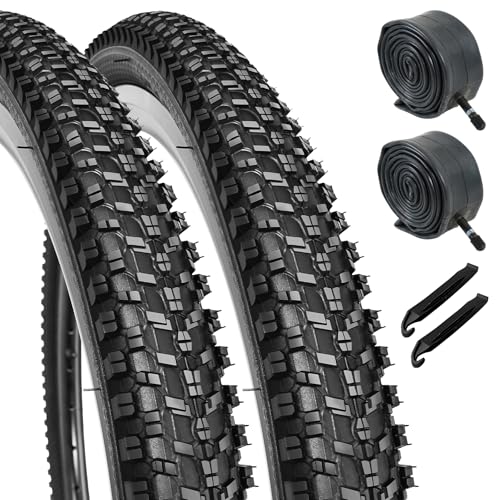 26x1.95 Inch Mountain Bike Tire - Puncture & Wear Resistant Folding Replacement Tire - All Terrain