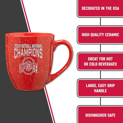 Ohio State Buckeyes 16oz NCAA Ceramic Mug - 2025 College Football Champions Variation
