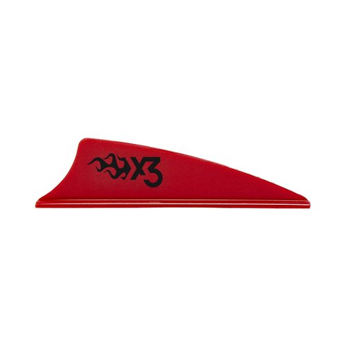 Bohning X3 Vane, 1.75", Red, 36pk